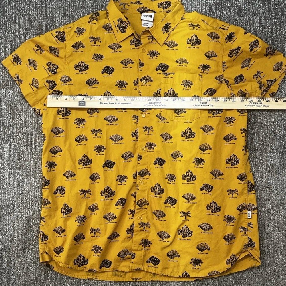 The North Face Men’s Baytrail Pattern Yellow Graphic Men's Shirt - Picture 5 of 11